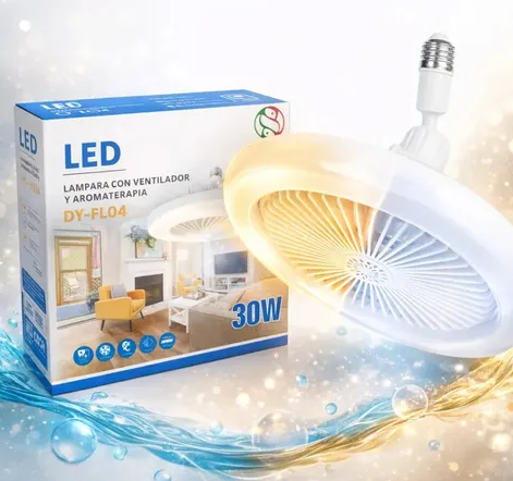Lampara Ventilador DY-FL04 socket giratorio/aroma