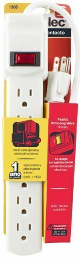 Multicontacto 6 entradas sanelec1308