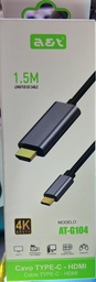 Convertidor tipo C a HDMI 1.5M AT-G104