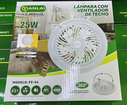 Lampara Ventilador Techo 25W FS54 LV62W25