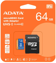 Memoria Micro SD ADATA 64GB V10 AUSDX64GUICL10A1-RA1